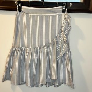 A New Day Ladies White/Blue Skirt Size Small